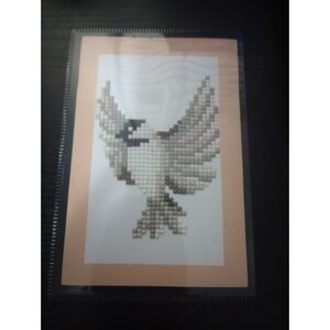 4x6" Diamond Painted Bird In Magnetic Frame - Chickadee